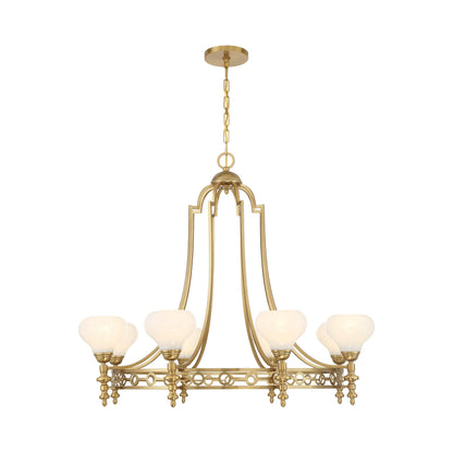 Allston Chandelier in Warm Brass (8-Light).