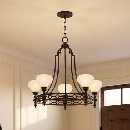 Allston Chandelier in living room.