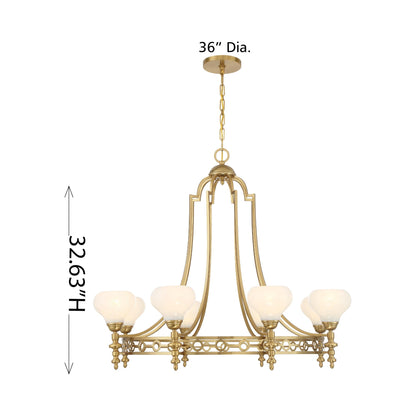 Allston Chandelier - line drawing.