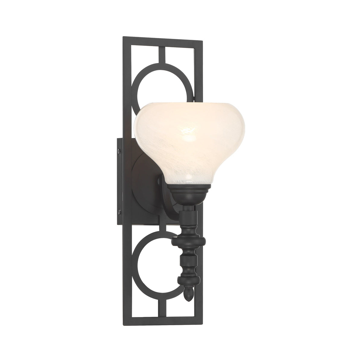 Allston Wall Light in Matte Black.