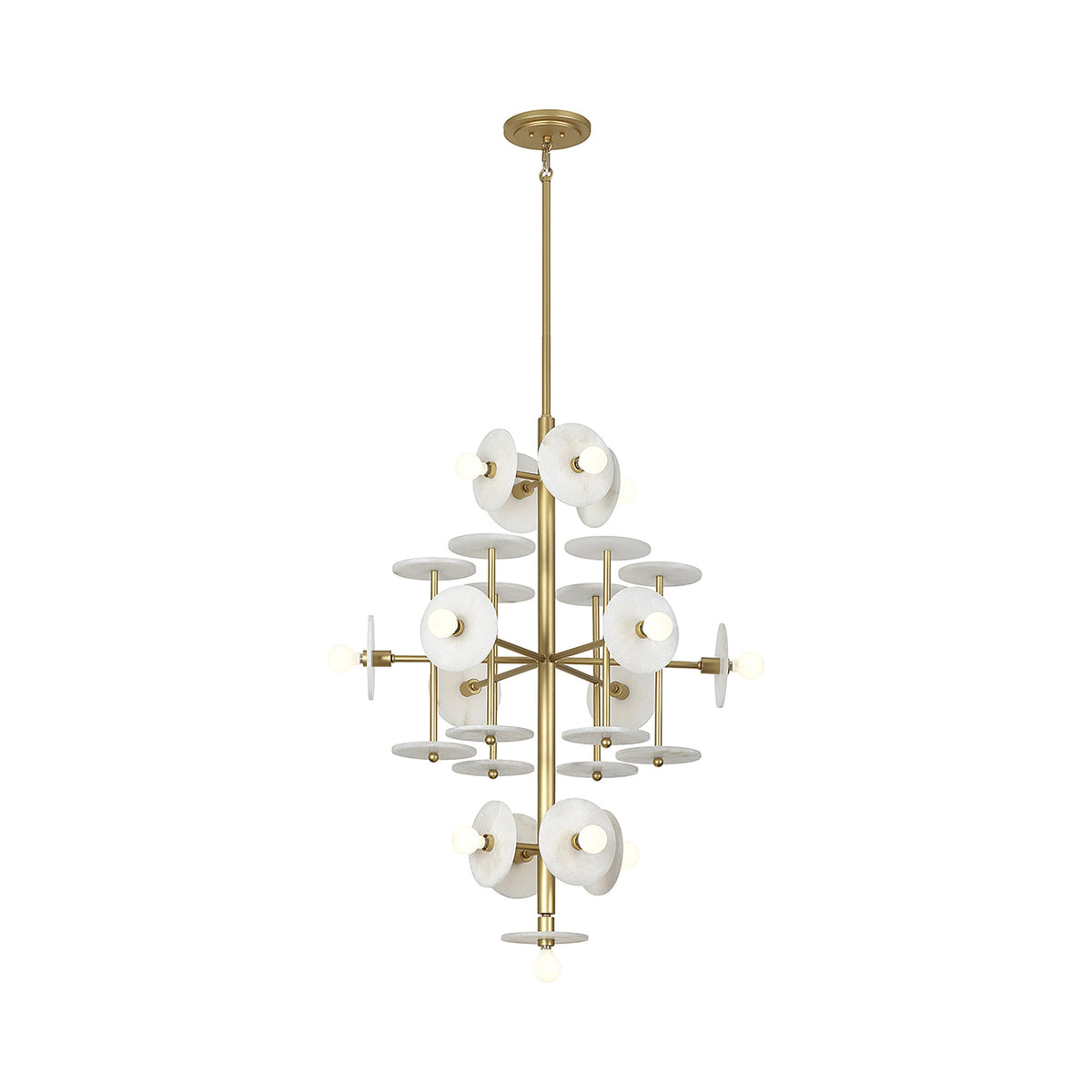 Amani Chandelier in Royal Gold.