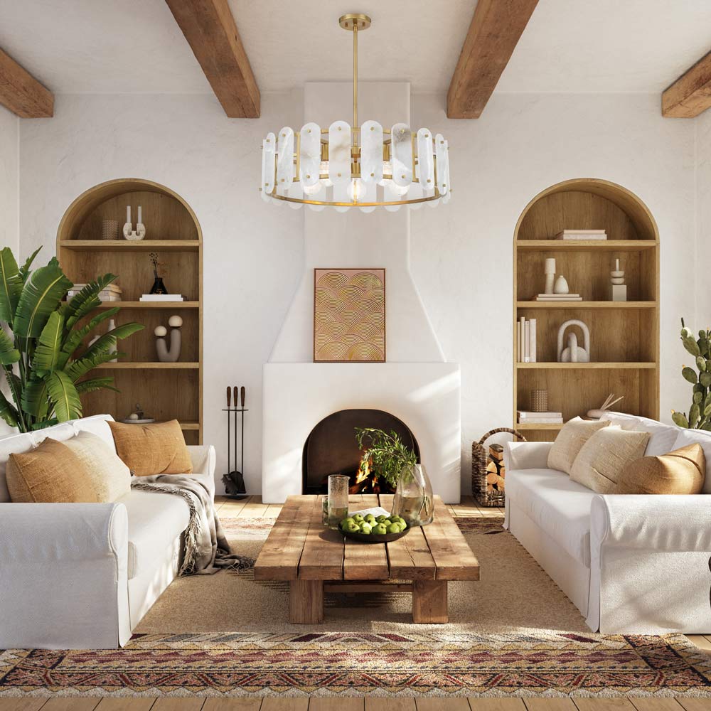 Antolini Pendant Light in living room.