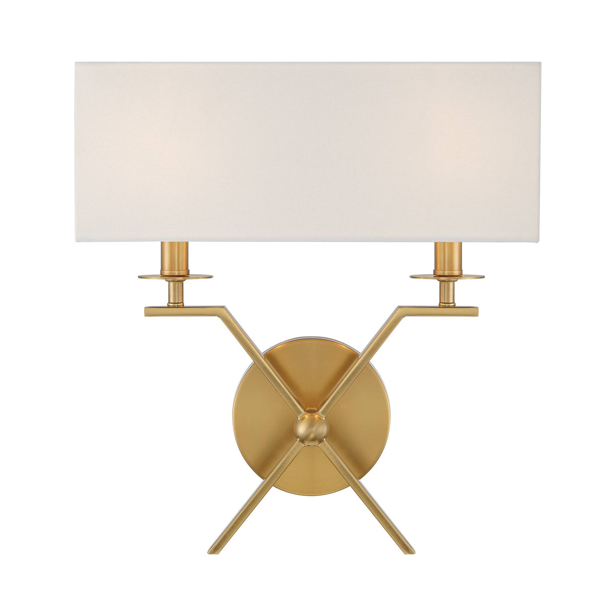Arondale Wall Light in Warm Brass.