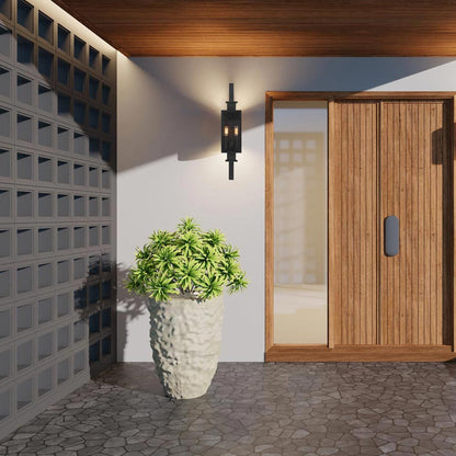Ascott Outdoor Wall Light in Outside Area.