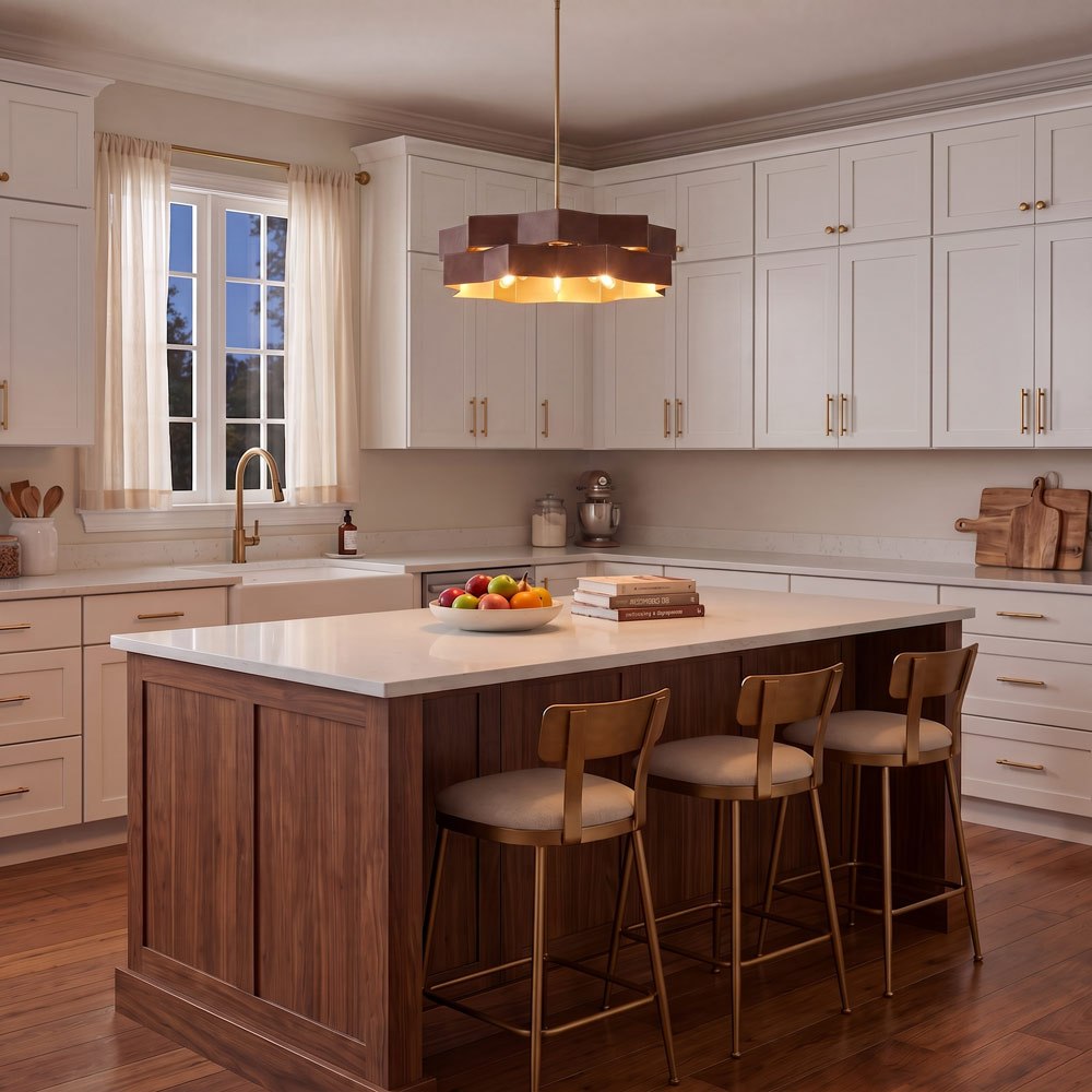 Atherton Pendant Light in kitchen.