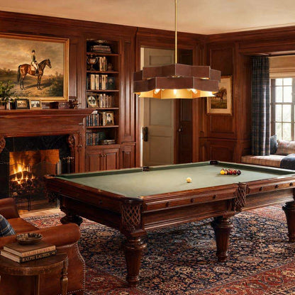 Atherton Pendant Light in billiard room.