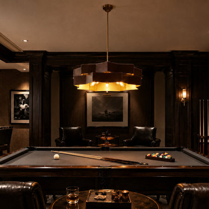 Atherton Pendant Light in billiard room.