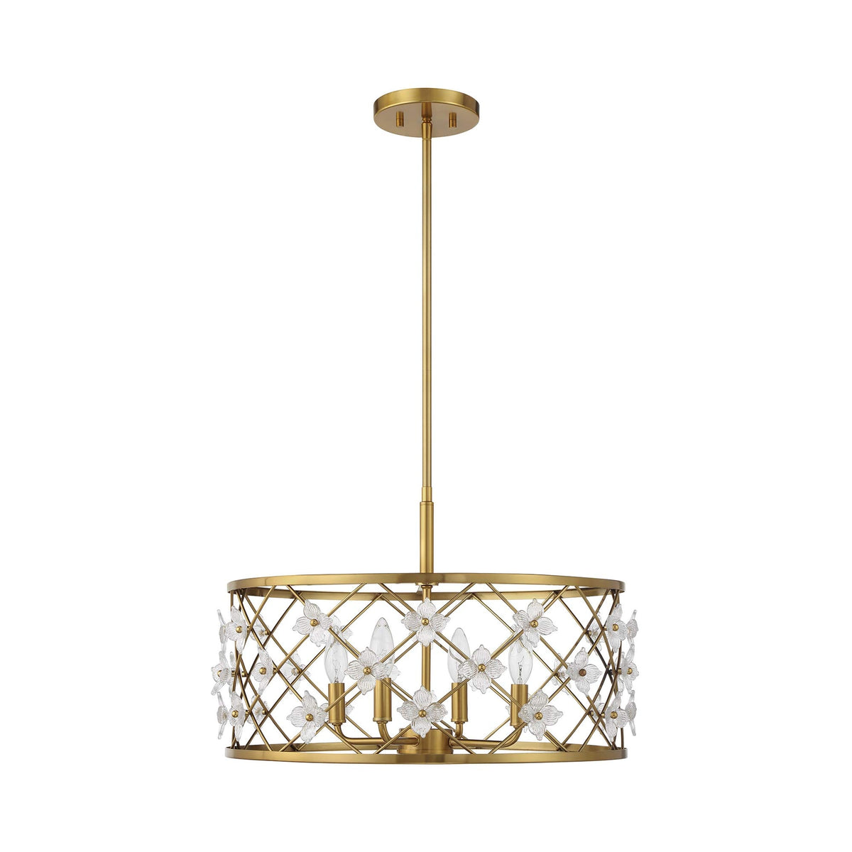 Bailey Convertible Semi Flush Mount Ceiling Light in Detail.