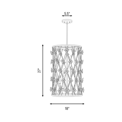 Bailey Pendant Light - line drawing.