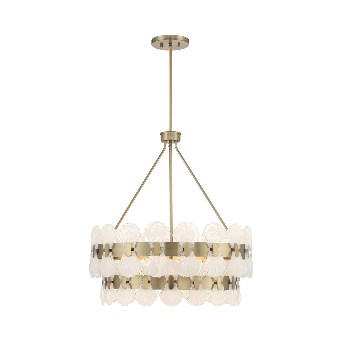 Bancroft Chandelier in Noble Brass (5-Light).