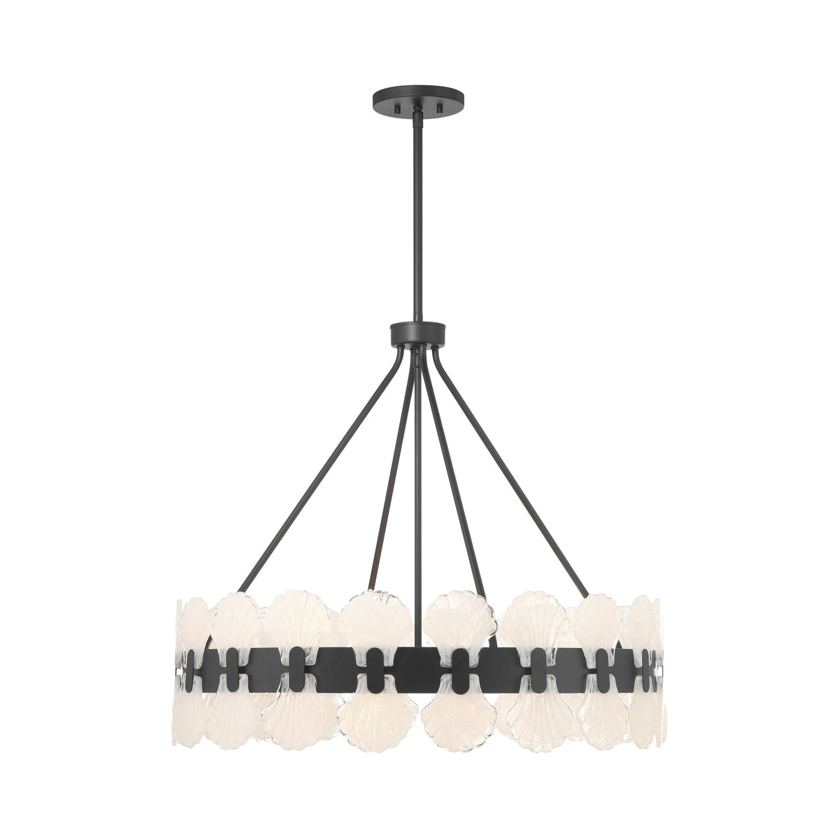Bancroft Chandelier in Matte Black (6-Light).
