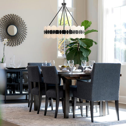 Bancroft Chandelier in dining room.