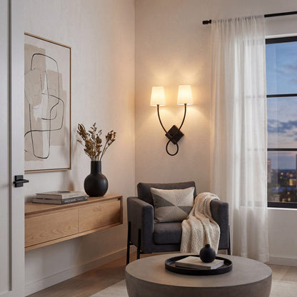 Barclay Wall Light in living room.