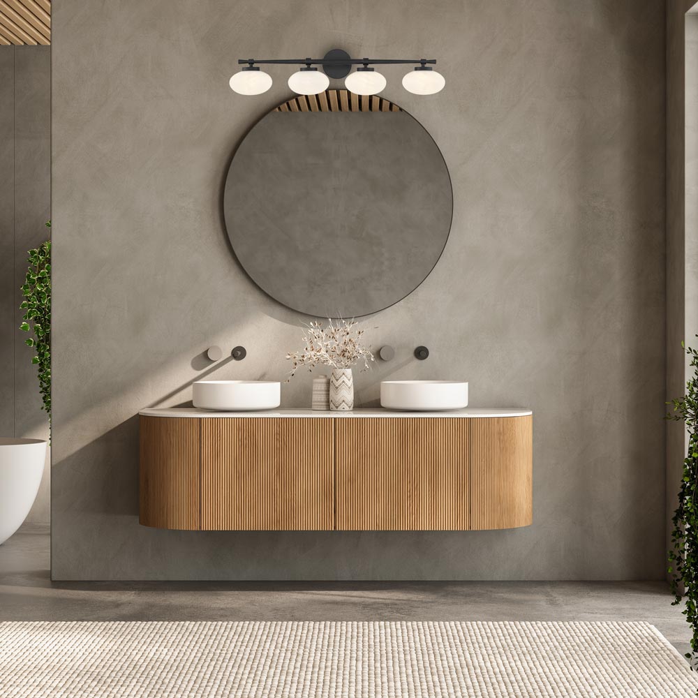 Barrow Bath Vanity Light in bathroom.