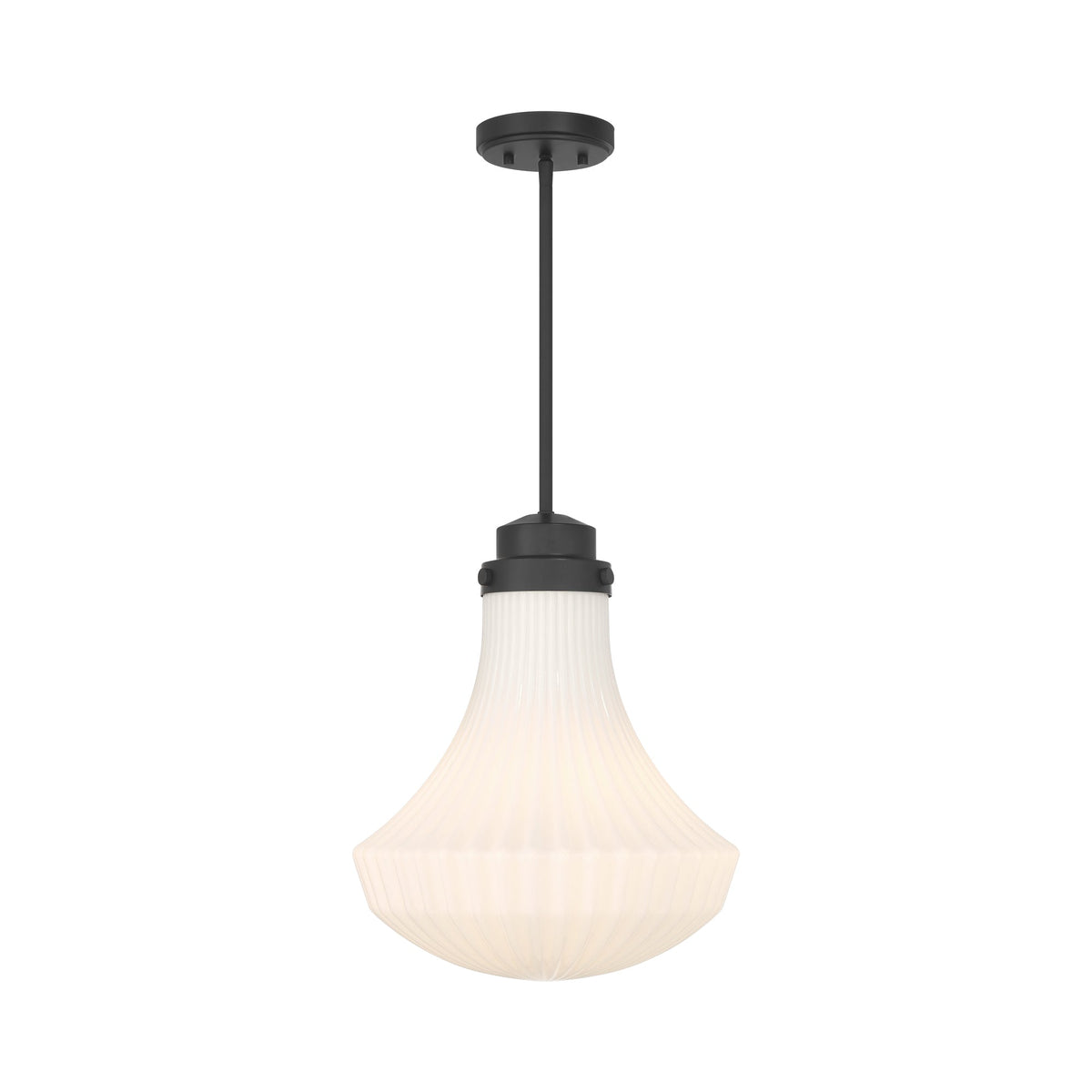 Bartlet Pendant Light in Matte Black.