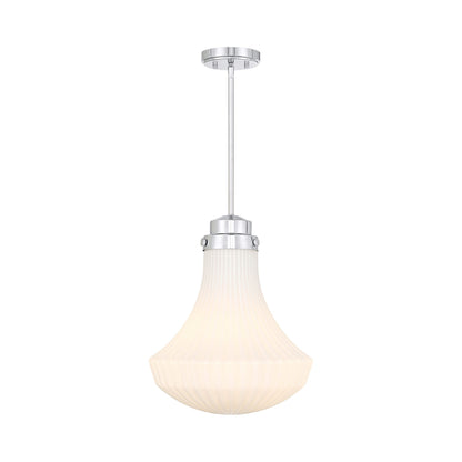 Bartlet Pendant Light in Polished Chrome.