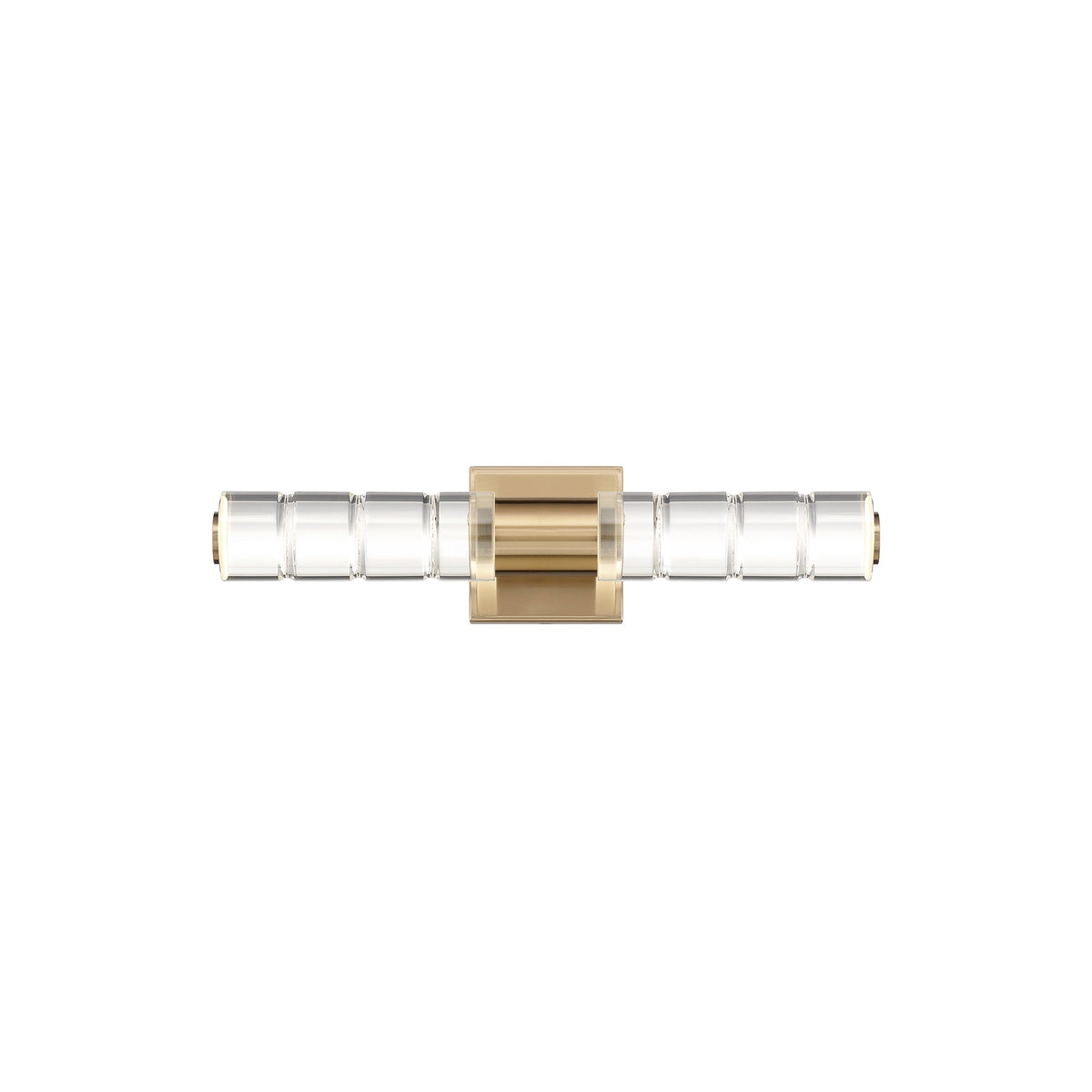 Beale LED Bath Vanity Light in Noble Brass (18-Inch).