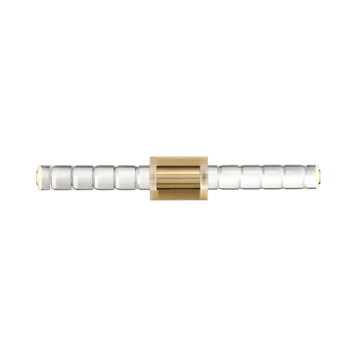 Beale LED Bath Vanity Light in Noble Brass (28-Inch).