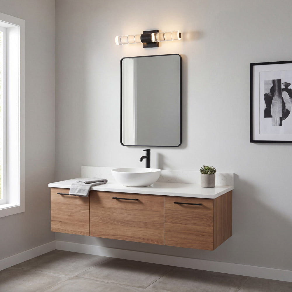 Beale LED Bath Vanity Light in bathroom.