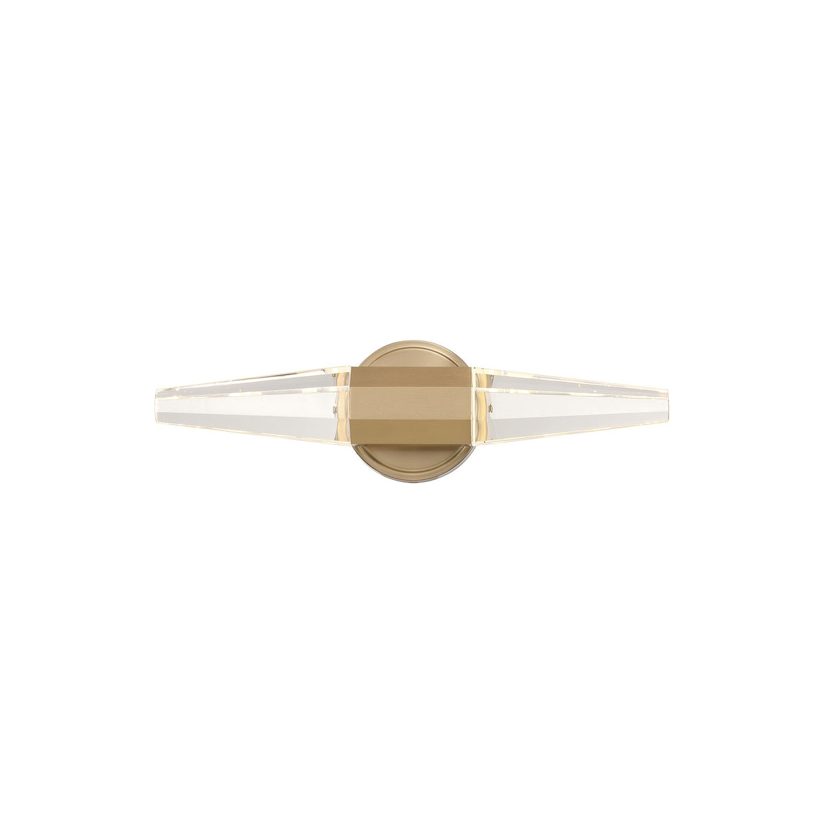 Beaumont LED Bath Vanity Light in Noble Brass (18-Inch).