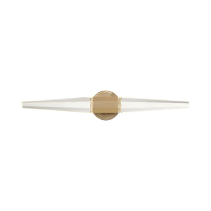 Beaumont LED Bath Vanity Light in Noble Brass (28-Inch).