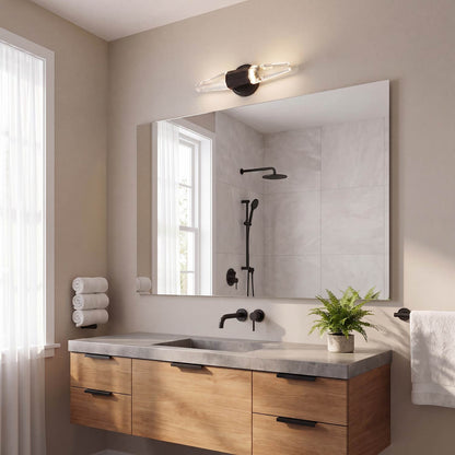 Beaumont LED Bath Vanity Light in bathroom.