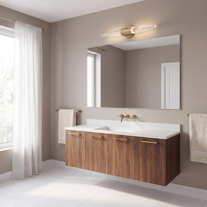 Beaumont LED Bath Vanity Light in bathroom.