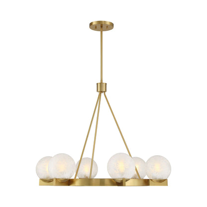 Darien Chandelier in Warm Brass.