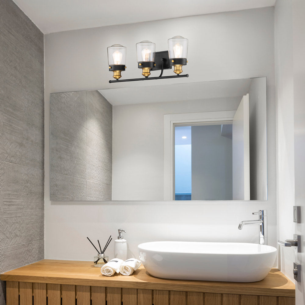 Macauley Vanity Wall Light in bathroom.