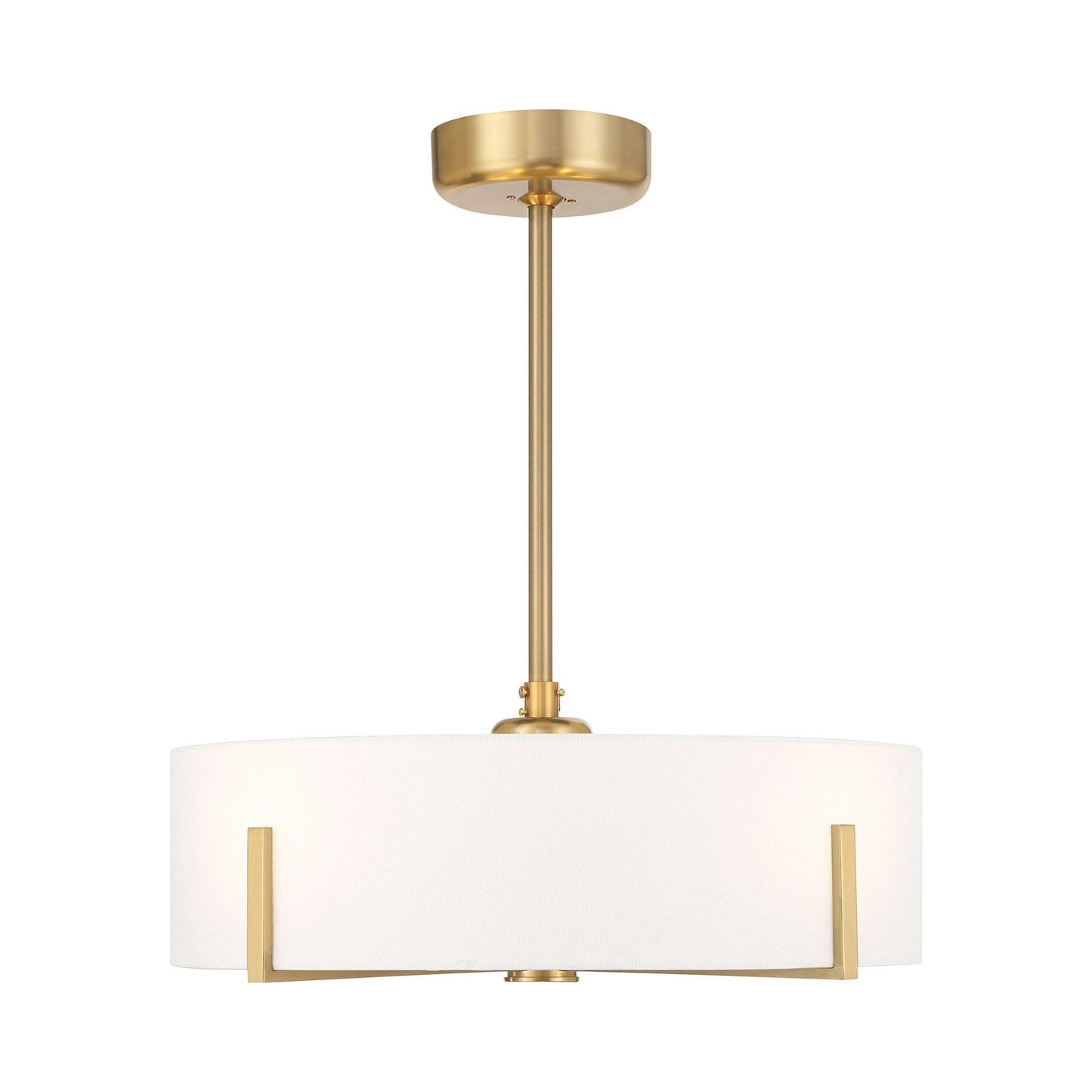 Mansell Fan D'Lier in Warm Brass.