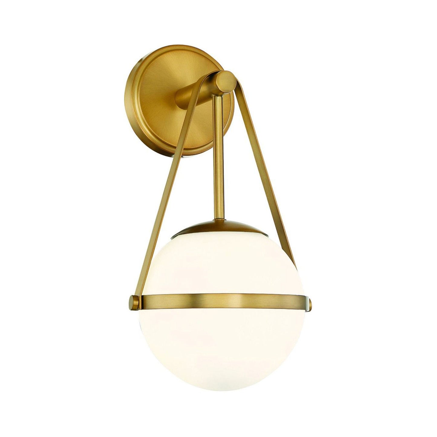 Polson Wall Light in Warm Brass.