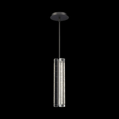 Abode Mini LED Pendant Light in Antique Nickel.