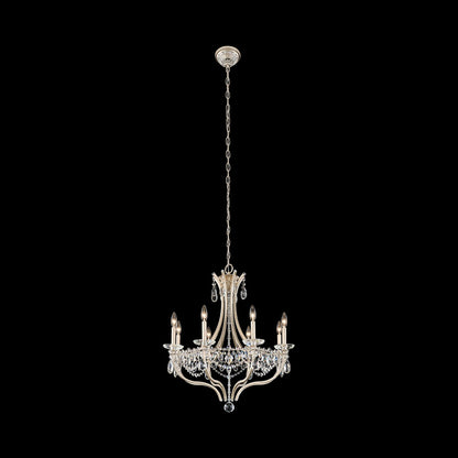 Adley Chandelier in Antique Silver (Heritage Handcut Crystal).