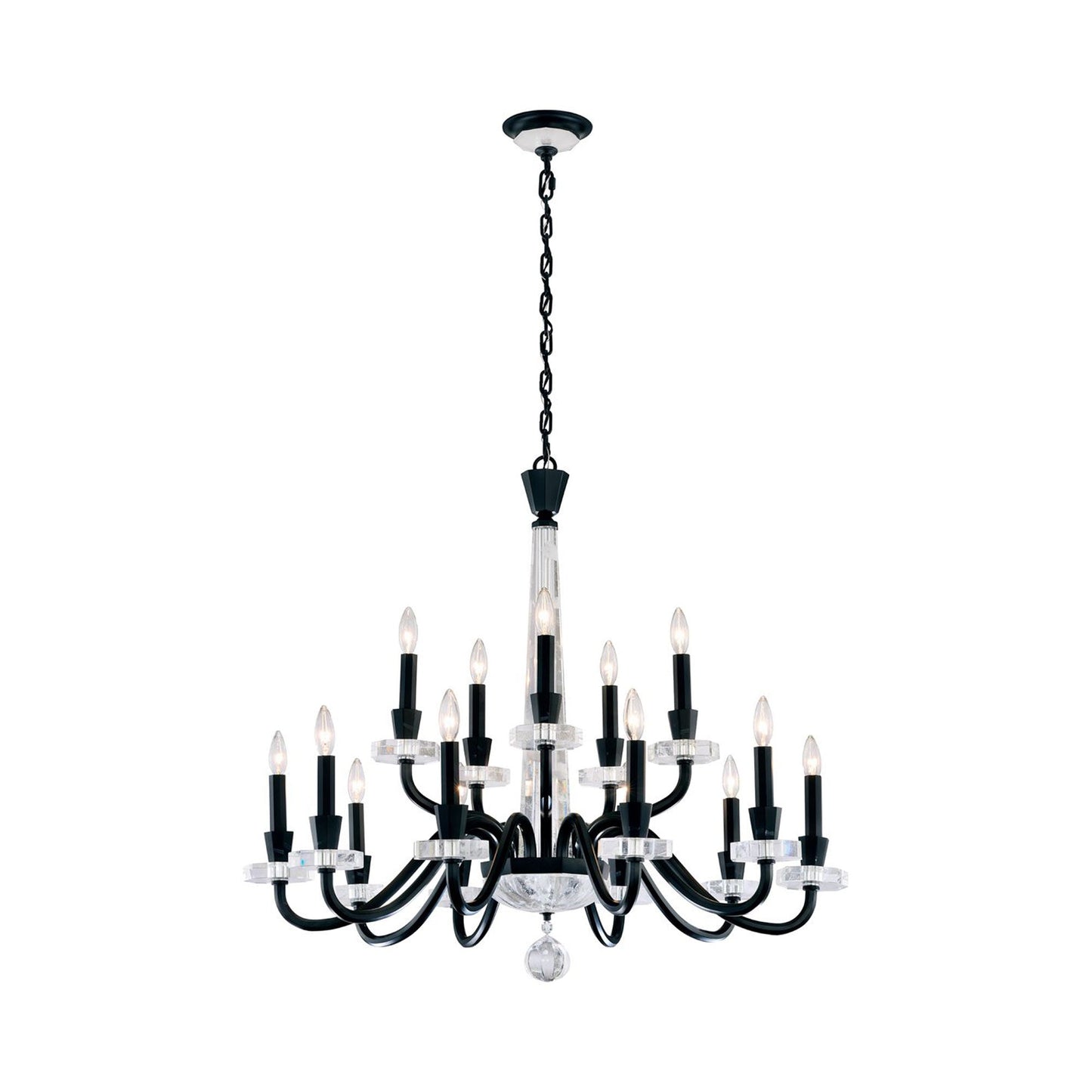 Amadeus Chandelier in Black (15-Light).