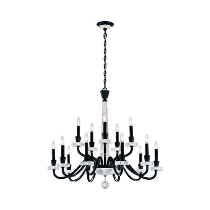Amadeus Chandelier in Black (15-Light).