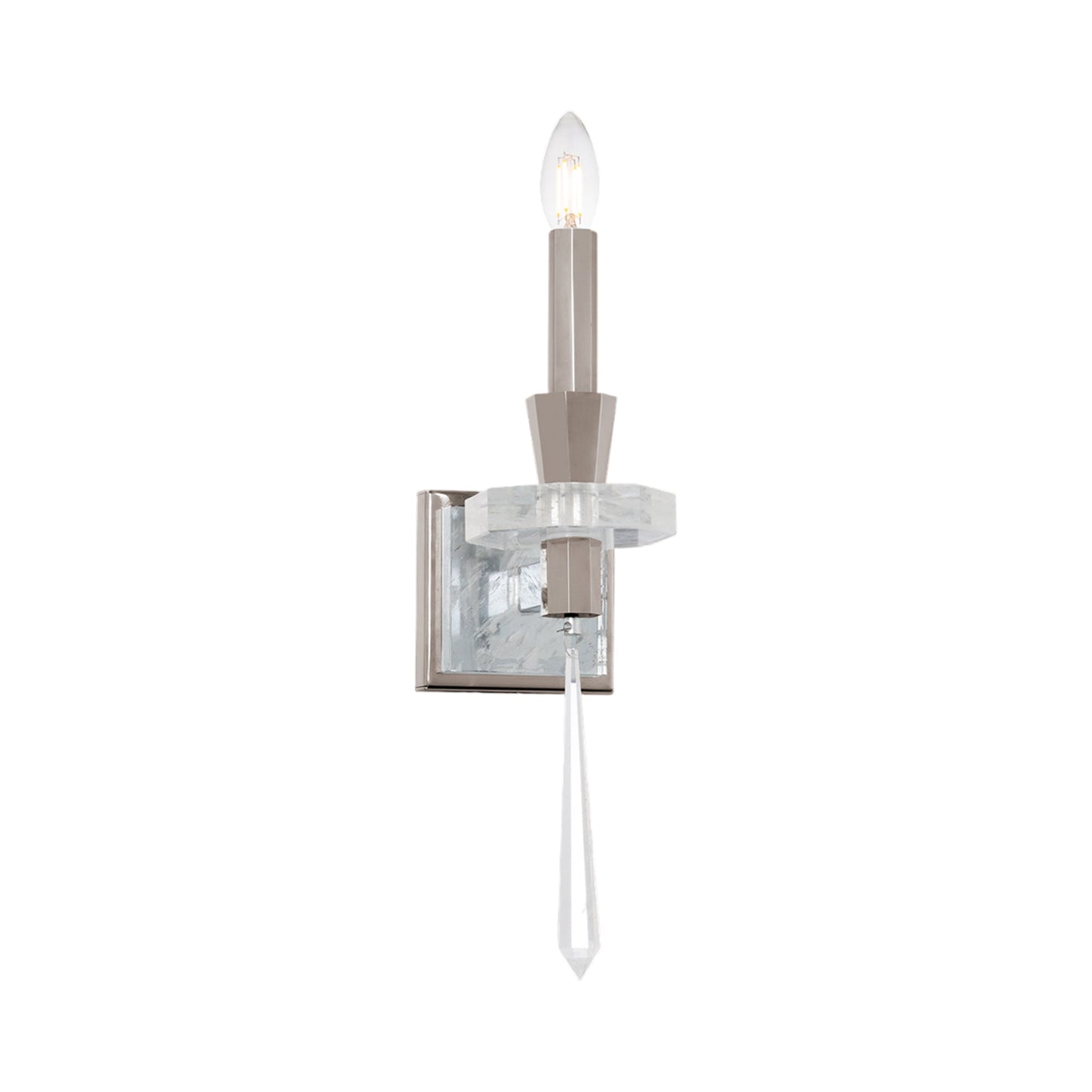 Amadeus Wall Light in Antique Silver.