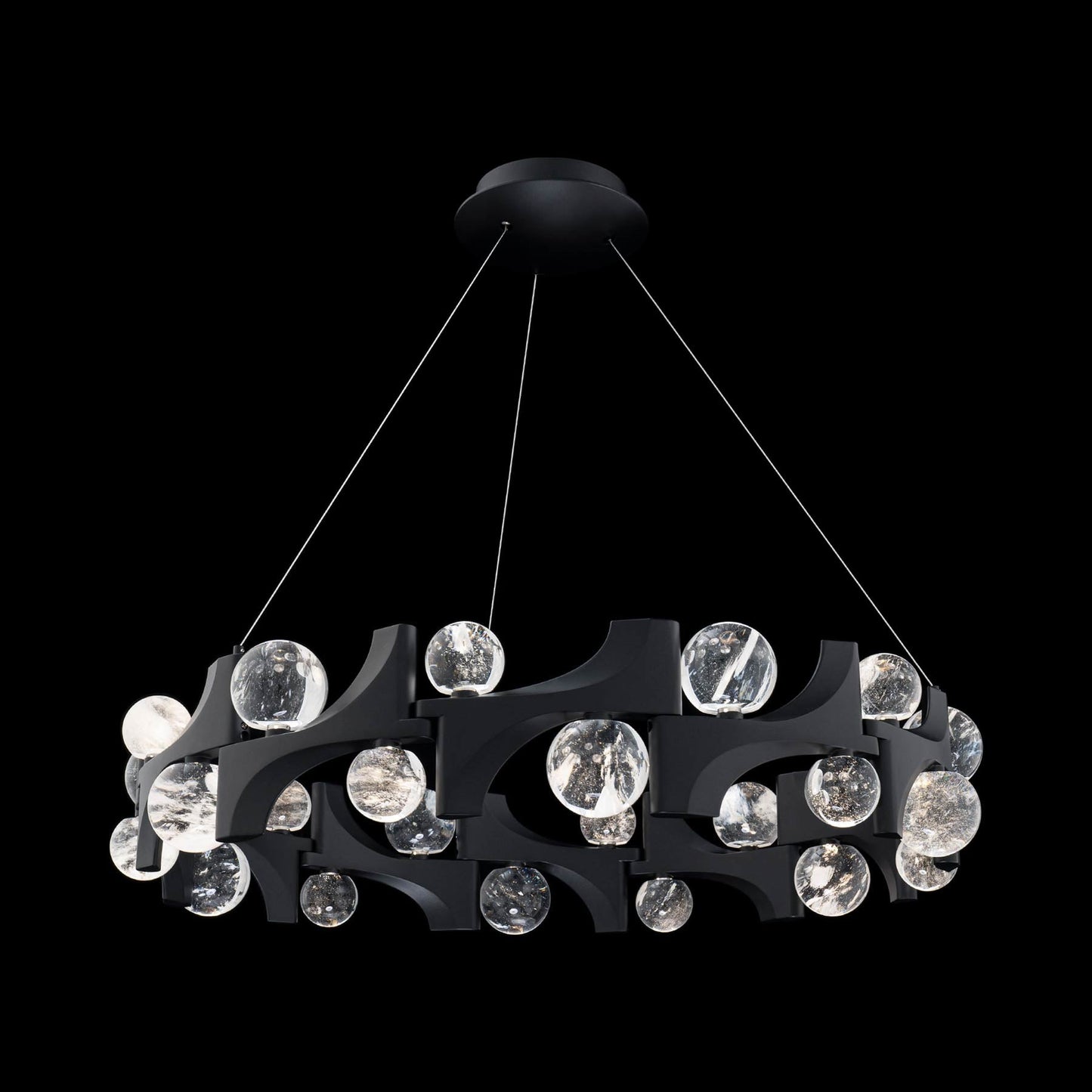 Amorina LED Pendant Light in Black.