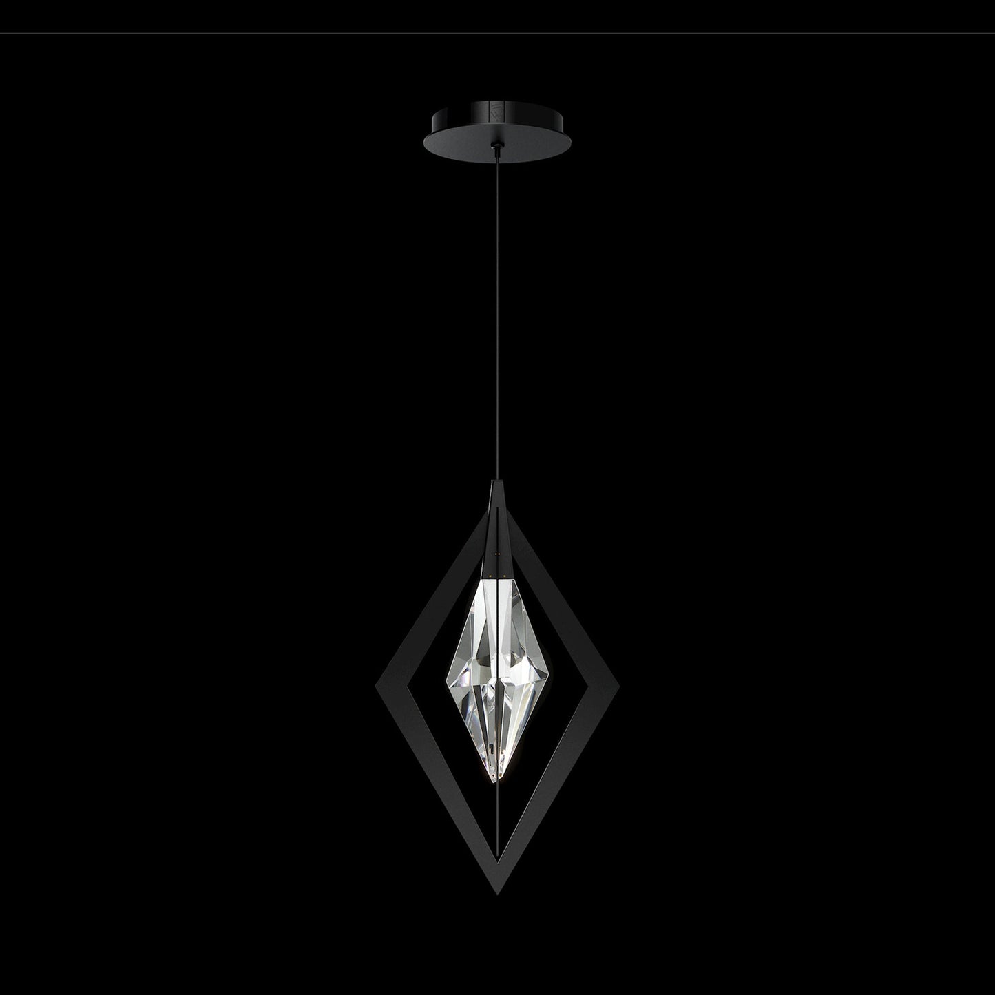 Amoureux LED Pendant Light in Black.