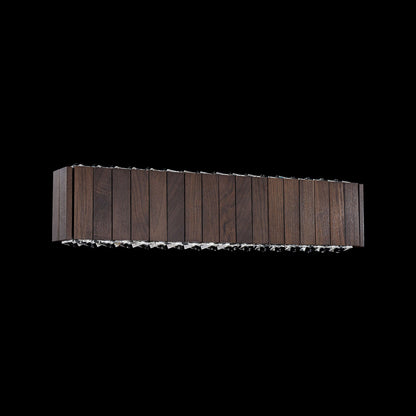 Andean LED Bath Vanity Light in Smokey Walnut (25.13-Inch).