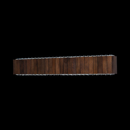 Andean LED Bath Vanity Light in Smokey Walnut (36.5-Inch).
