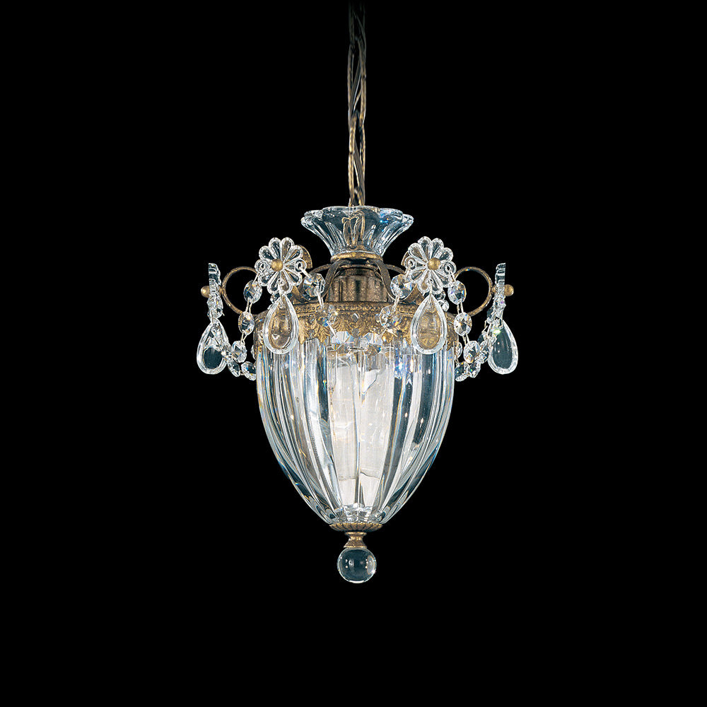 Bagatelle Mini Pendant Light in Etruscan Gold (Heritage Handcut Crystal/1-Light).