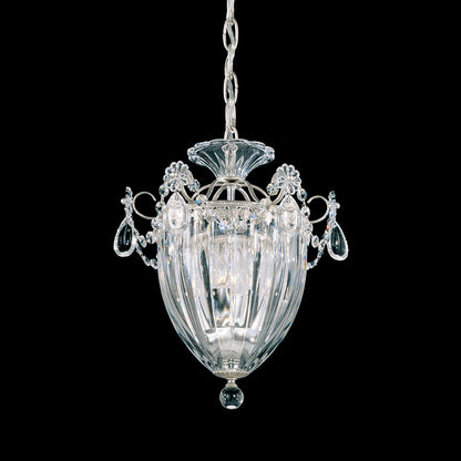 Bagatelle Mini Pendant Light in Antique Silver (Heritage Handcut Crystal/3-Light).