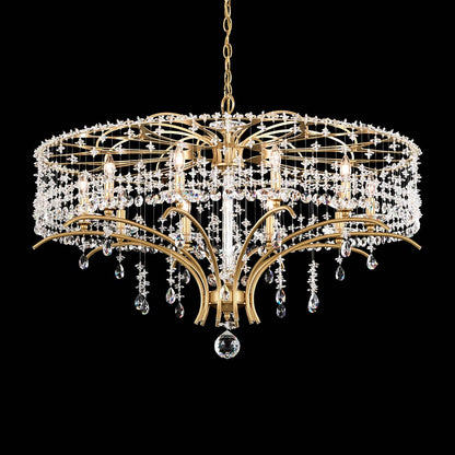 Bella Rose Chandelier in Heirloom Gold (Heritage Handcut Crystal/10-Light).