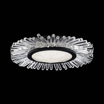 Benediction LED Flush Mount Ceiling Light in Black.