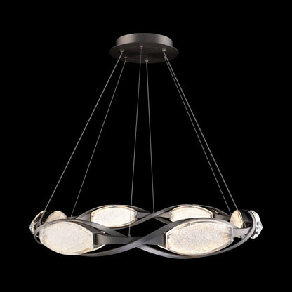 Bijoux LED Pendant Light in Brushed Nickel.