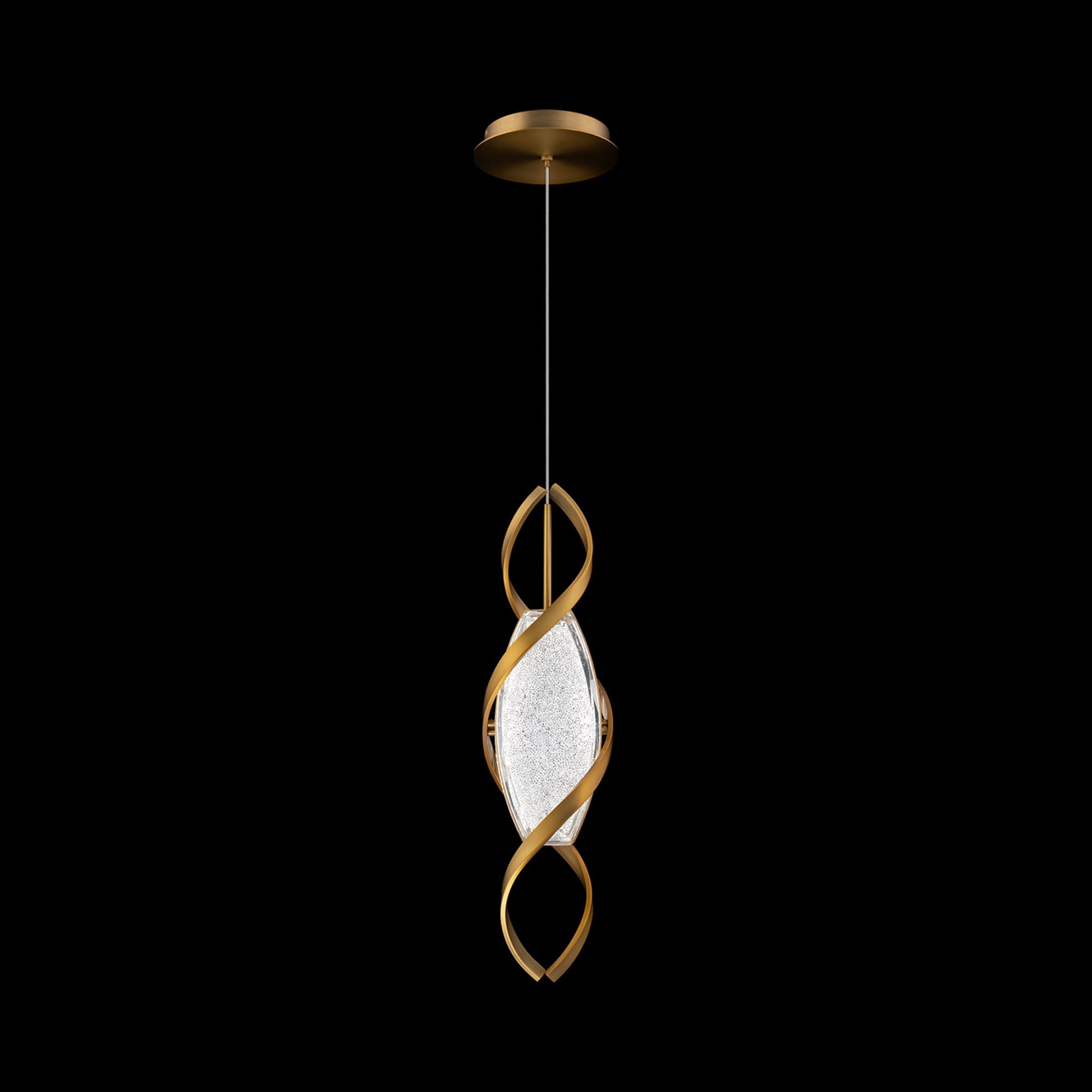 Bijoux Mini LED Pendant Light in Aged Brass.