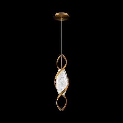 Bijoux Mini LED Pendant Light in Aged Brass.