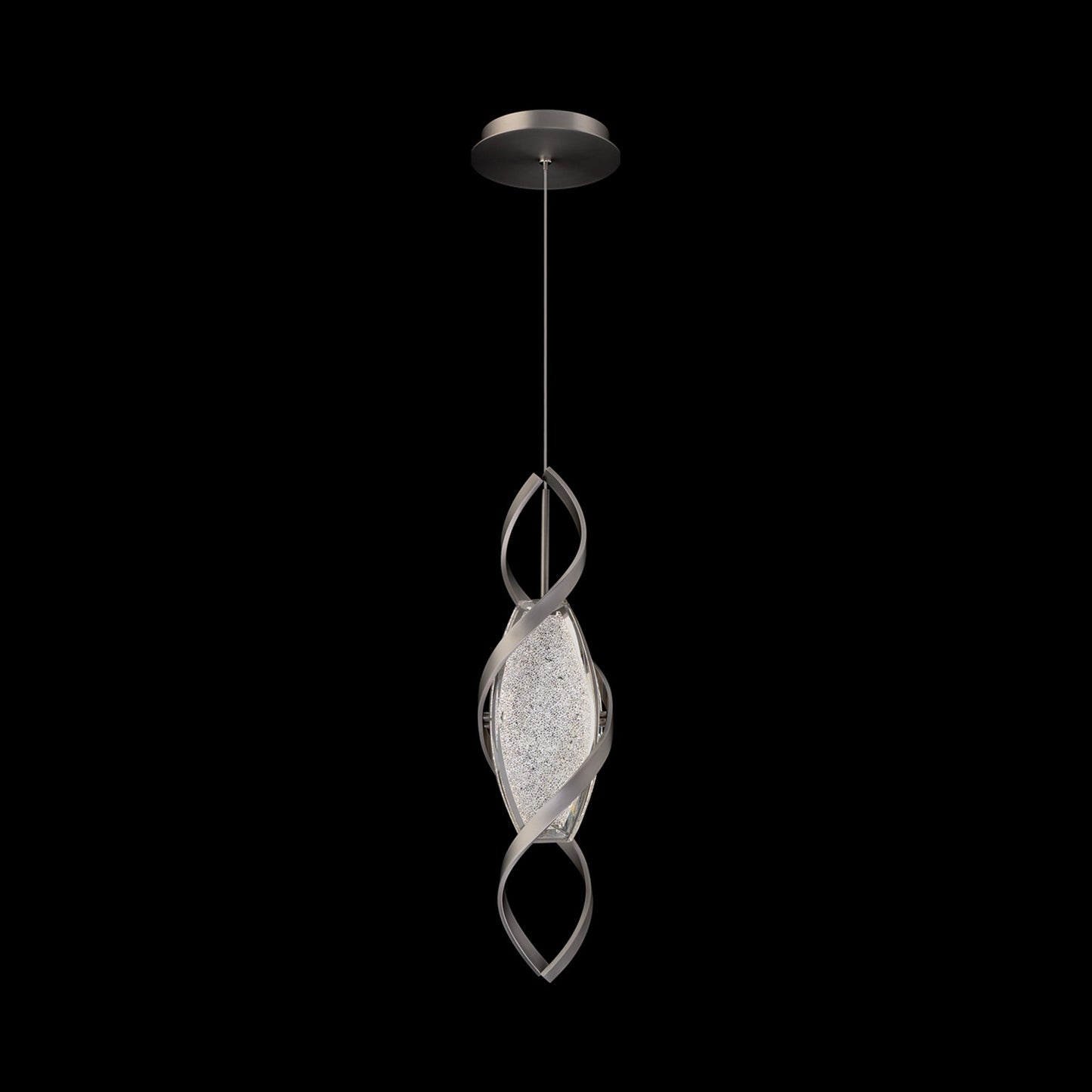 Bijoux Mini LED Pendant Light in Brushed Nickel.