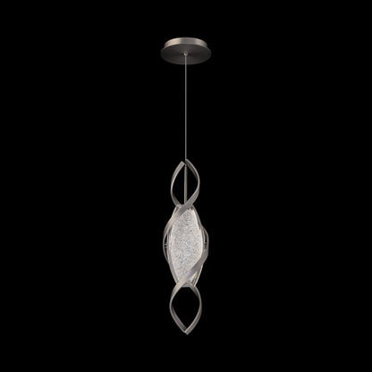Bijoux Mini LED Pendant Light in Brushed Nickel.