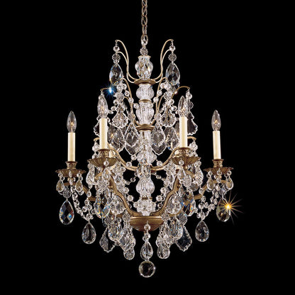 Bordeaux Chandelier in Etruscan Gold (6-Light/29-Inch).